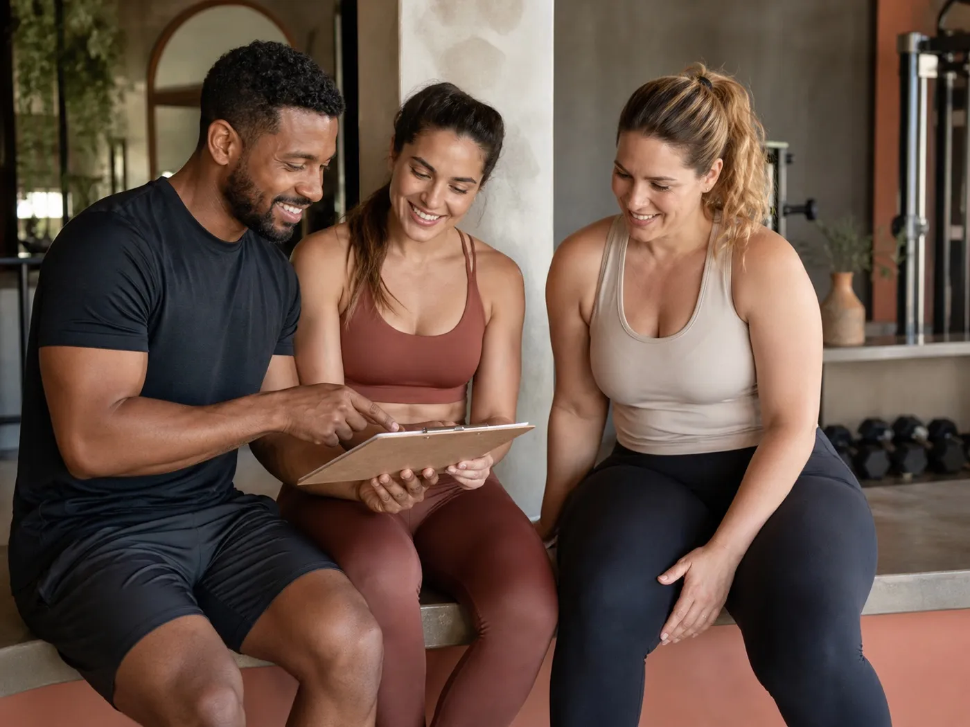 Move Personal Training team preparing for an appointment.